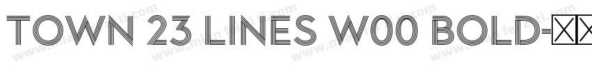 Town 23 Lines W00 Bold字体转换